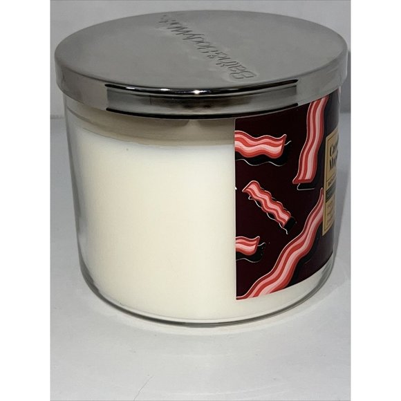 Bath & Body Works CANDIED MAPLE BACON Limited Edition Large 3-Wick Candle 2022 - Picture 14 of 16